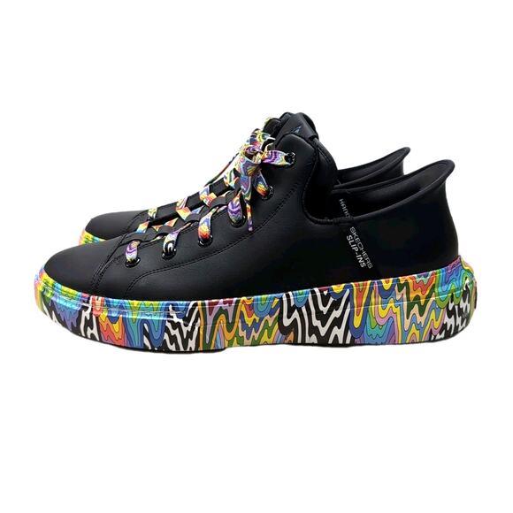 SKECHERS X Snoop Dogg Jenn Stark Doggy Drip Slip Ins Shoes Mens 14 Black NEW - Picture 2 of 16